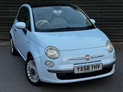 Blue Used 2008 Fiat 500 Lounge Hatchback | £1,799