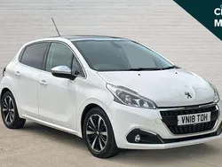 White Used 2018 Peugeot 208 Allure Premium Hatchback | £7,990 (Fair price)