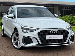White Used 2024 Audi A3 S-Line Sedan | £25,490 (Good price)