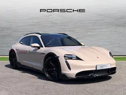 Coffee beige metallic Used 2023 Porsche Taycan Cross Turismo Sedan | £79,900