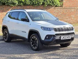 White Used 2022 Jeep Compass Trailhawk SUV | £20,499 (Fair price)