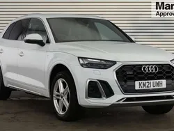 White Used 2021 Audi Q5 S-Line SUV | £29,345 (Fair price)
