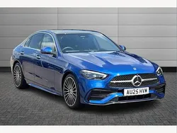 Blue Used 2025 Mercedes C200 AMG Line Premium Plus Sedan | £39,890