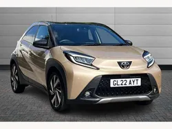 Ginger beige with black Used 2022 Toyota Aygo Hatchback | £12,795 (Fair price)