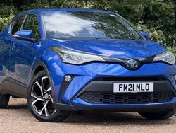 Nebula blue Used 2021 Toyota C-HR Design SUV | £18,995 (Fair price)