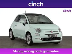 Green Used 2019 Fiat 500 Lounge Hatchback | £8,549 (A bit pricey)