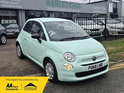 Green Used 2018 Fiat 500 Pop Hatchback | £7,000 (Fair price)