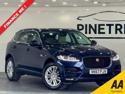 Blue Used 2017 Jaguar F-Pace Portfolio SUV | £17,399 (Fair price)