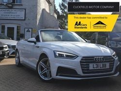 White Used 2018 Audi A5 Cabriolet S-Line Cabriolet | £14,990 (Fair price)