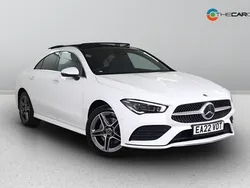White Used 2022 Mercedes CLA250e AMG line Sedan | £24,870 (Fair price)