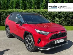 Red/black Used 2022 Toyota RAV4 Hybrid SUV | £27,495 (A bit pricey)