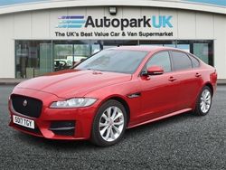 Red Used 2017 Jaguar XF R-Sport Sedan | £10,695 (Fair price)