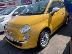Yellow Used 2013 Fiat 500C Lounge Cabriolet | £4,699 (Fair price)