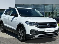 Pure white Used 2022 VW T-Cross Black Edition SUV | £16,659 (Fair price)