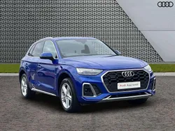 Blue Used 2022 Audi Q5 S-Line SUV | £32,749 (Fair price)
