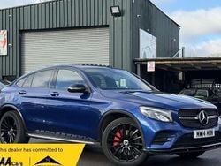 Blue Used 2018 Mercedes GLC250 AMG line Coupe | £23,490 (Fair price)