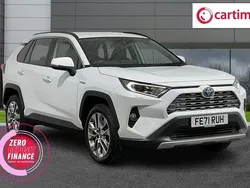 White Used 2021 Toyota RAV4 Hybrid SUV | £26,511 (Fair price)