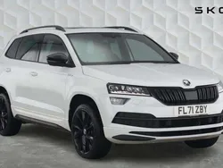 White Used 2021 Skoda Karoq SportLine SUV | £19,700 (Fair price)