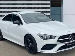 White Used 2022 Mercedes CLA180 AMG Line Premium Sedan | £23,740 (Fair price)