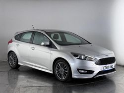 Silver Used 2017 Ford Focus ST-Line Hatchback | £12,600 (Fair price)