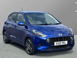Blue Used 2021 Hyundai i10 Premium Hatchback | £13,387 (Fair price)