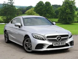 Silver Used 2019 Mercedes C300 AMG line Coupe | £21,400 (Good price)