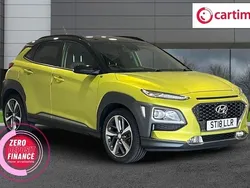 Yellow Used 2018 Hyundai Kona Premium SUV | £10,499 (Fair price)