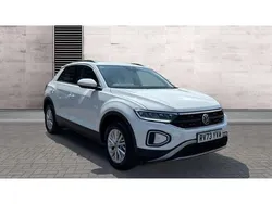 White Used 2023 VW T-Roc Life SUV | £20,438 (Fair price)