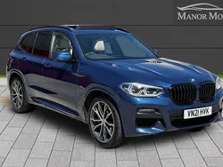 Blue Used 2021 BMW X3 M Sport SUV | £24,300 (Fair price)