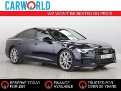 Blue Used 2022 Audi A6 Black Edition Sedan | £25,400 (Fair price)