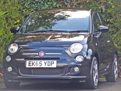 Black Used 2015 Fiat 500 S Hatchback | £7,495 (Expensive)