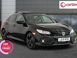 Black Used 2019 Honda Civic EX Hatchback | £11,592 (Fair price)