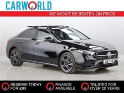 Black Used 2022 Mercedes A250 AMG line Sedan | £21,990 (Fair price)