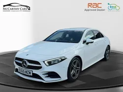 White Used 2019 Mercedes A200 AMG line Sedan | £17,295 (Fair price)