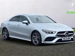 Silver Used 2021 Mercedes CLA180 AMG Line Premium Sedan | £22,399 (Fair price)