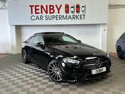 Black Used 2022 Mercedes E300 AMG line Coupe | £34,795 (Fair price)