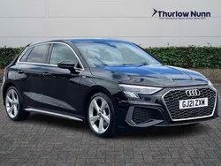 Black Used 2021 Audi A3 Sportback S-Line Hatchback | £21,198 (Fair price)