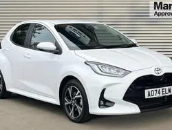 White Used 2024 Toyota Yaris Hybrid Design Hatchback | £19,490 (Fair price)
