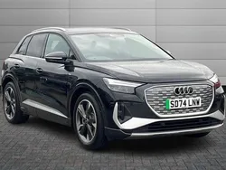 Black Used 2024 Audi Q4 e-tron S-Line SUV | £36,295 (Good price)