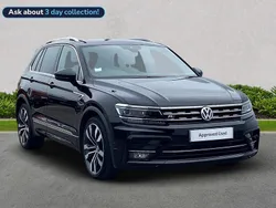 Black Used 2020 VW Tiguan R-line SUV | £23,387 (Fair price)