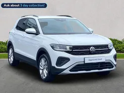 White New 2025 VW T-Cross Match SUV | £21,831 (Fair price)