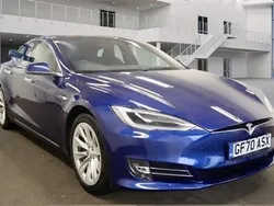 Blue Used 2020 Tesla Model S Long Range Sedan | £32,387 (Fair price)