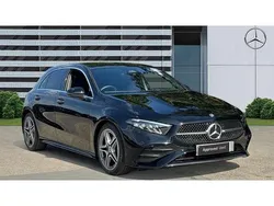 Black Used 2023 Mercedes A180 AMG Line Premium Hatchback | £25,105 (Fair price)