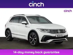 White Used 2021 VW Tiguan R-line SUV | £24,199 (Fair price)