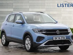 Clear blue metallic Used 2024 VW T-Cross Life SUV | £22,990