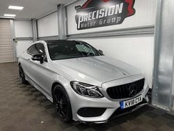Silver Used 2018 Mercedes C250 AMG Line Premium Plus Coupe | £15,995 (Fair price)