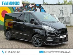 Black Used 2022 Ford Transit Custom Limited Van | £16,495 (Fair price)