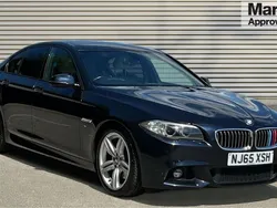 Black Used 2015 BMW 530 M Sport Sedan | £13,381 (Fair price)