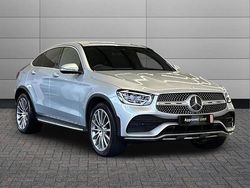 Silver Used 2022 Mercedes GLC300 AMG Line Premium Coupe | £35,450 (Fair price)