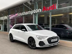 White Used 2025 Audi A3 Sportback e-tron Black Edition Sedan | £34,989